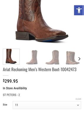 Ariat Men's Brown Ostrich-Textured Western Boot